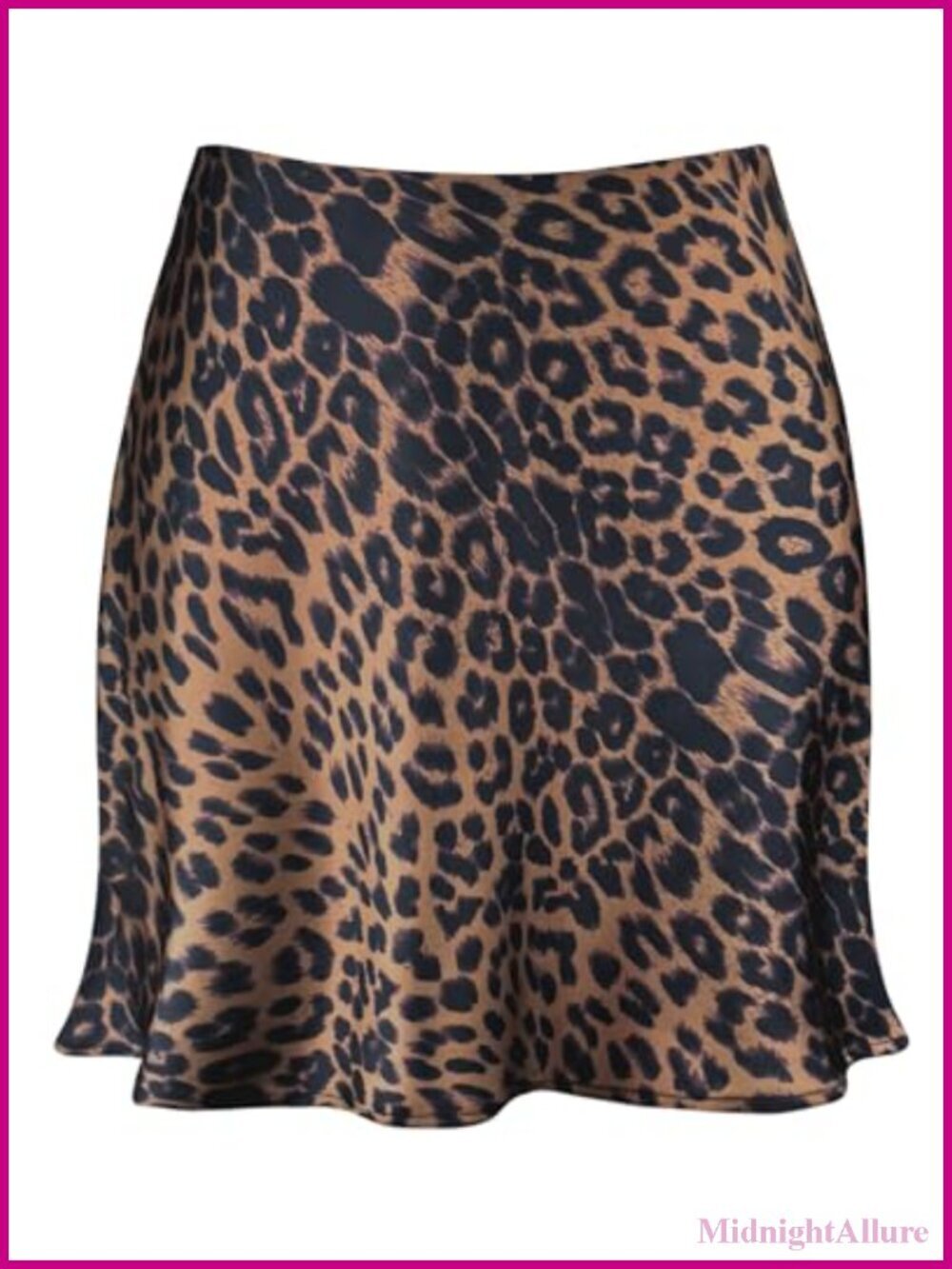 Women's Satin Mini Skirt High Waist Elastic Y2k Skater Skirt
